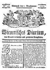 Wiener Zeitung 17750607 Seite: 1