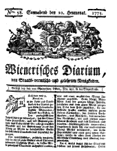 Wiener Zeitung 17750722 Seite: 1