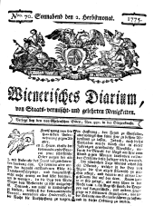 Wiener Zeitung 17750902 Seite: 1