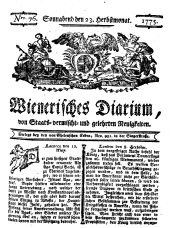 Wiener Zeitung 17750923 Seite: 1