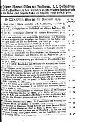 Wiener Zeitung 17751122 Seite: 21