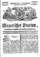 Wiener Zeitung 17751220 Seite: 1
