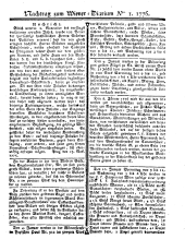 Wiener Zeitung 17760103 Seite: 17