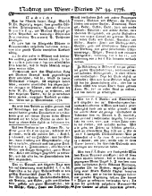 Wiener Zeitung 17761123 Seite: 17