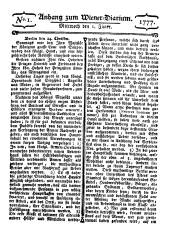 Wiener Zeitung 17770101 Seite: 9