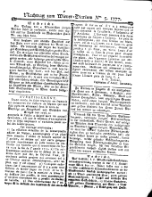 Wiener Zeitung 17770115 Seite: 15