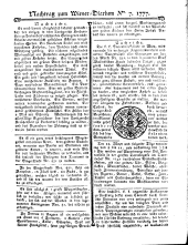 Wiener Zeitung 17770122 Seite: 17