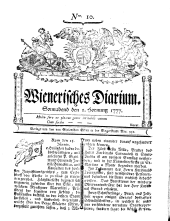 Wiener Zeitung 17770201 Seite: 1