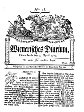 Wiener Zeitung 17770405 Seite: 1