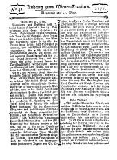 Wiener Zeitung 17770521 Seite: 9