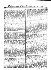 Wiener Zeitung 17770604 Seite: 17