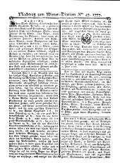 Wiener Zeitung 17770611 Seite: 17