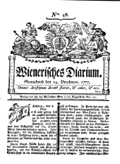 Wiener Zeitung 17770614 Seite: 1