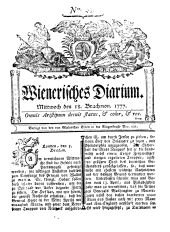 Wiener Zeitung 17770618 Seite: 1