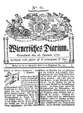 Wiener Zeitung 17770726 Seite: 1