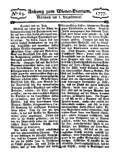 Wiener Zeitung 17770806 Seite: 9