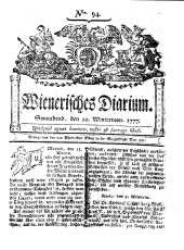 Wiener Zeitung 17771122 Seite: 1