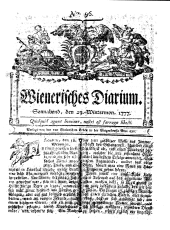 Wiener Zeitung 17771129 Seite: 1