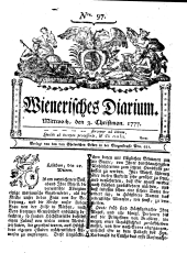 Wiener Zeitung 17771203 Seite: 1