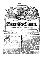 Wiener Zeitung 17771217 Seite: 1