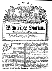 Wiener Zeitung 17780328 Seite: 1