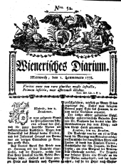 Wiener Zeitung 17780701 Seite: 1