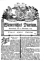 Wiener Zeitung 17781031 Seite: 1