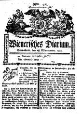 Wiener Zeitung 17781128 Seite: 1