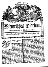 Wiener Zeitung 17781205 Seite: 1