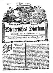 Wiener Zeitung 17781216 Seite: 1