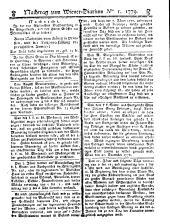 Wiener Zeitung 17790102 Seite: 17