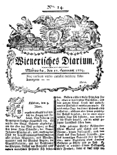 Wiener Zeitung 17790217 Seite: 1