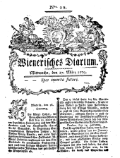 Wiener Zeitung 17790317 Seite: 1