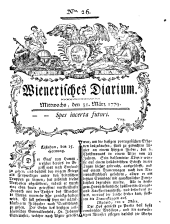 Wiener Zeitung 17790331 Seite: 1