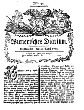 Wiener Zeitung 17790428 Seite: 1