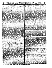 Wiener Zeitung 17790428 Seite: 17