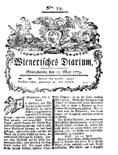 Wiener Zeitung 17790515 Seite: 1