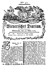 Wiener Zeitung 17790526 Seite: 1