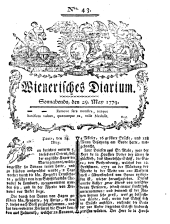 Wiener Zeitung 17790529 Seite: 1