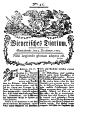 Wiener Zeitung 17790605 Seite: 1