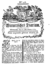 Wiener Zeitung 17790616 Seite: 1