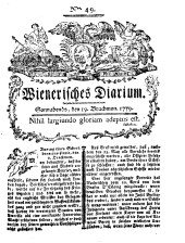 Wiener Zeitung 17790619 Seite: 1