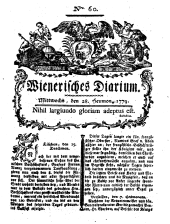 Wiener Zeitung 17790728 Seite: 1