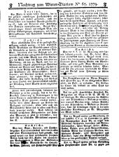 Wiener Zeitung 17790821 Seite: 17