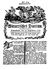 Wiener Zeitung 17790828 Seite: 1