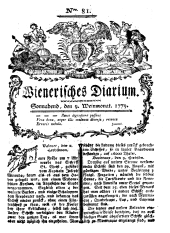 Wiener Zeitung 17791009 Seite: 1