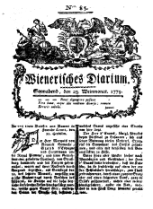 Wiener Zeitung 17791023 Seite: 1