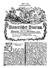 Wiener Zeitung 17791027 Seite: 1