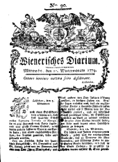 Wiener Zeitung 17791110 Seite: 1