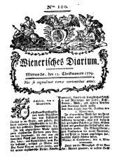 Wiener Zeitung 17791215 Seite: 1